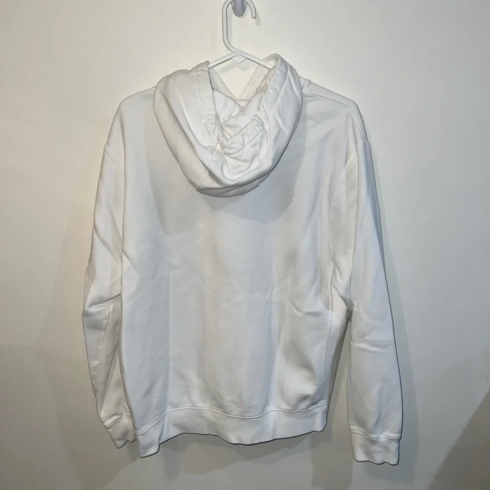 Nike White Pullover Hoodie Nike Swoosh | L
